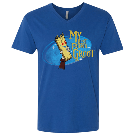 T-Shirts Royal / X-Small My Best Friend Groot Men's Premium V-Neck
