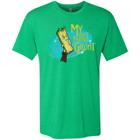 T-Shirts Envy / Small My Best Friend Groot Men's Triblend T-Shirt