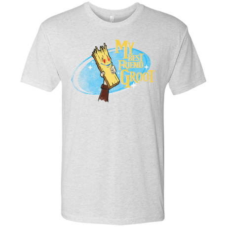 T-Shirts Heather White / Small My Best Friend Groot Men's Triblend T-Shirt