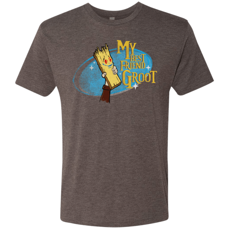 T-Shirts Macchiato / Small My Best Friend Groot Men's Triblend T-Shirt