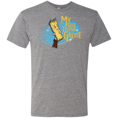 T-Shirts Premium Heather / Small My Best Friend Groot Men's Triblend T-Shirt