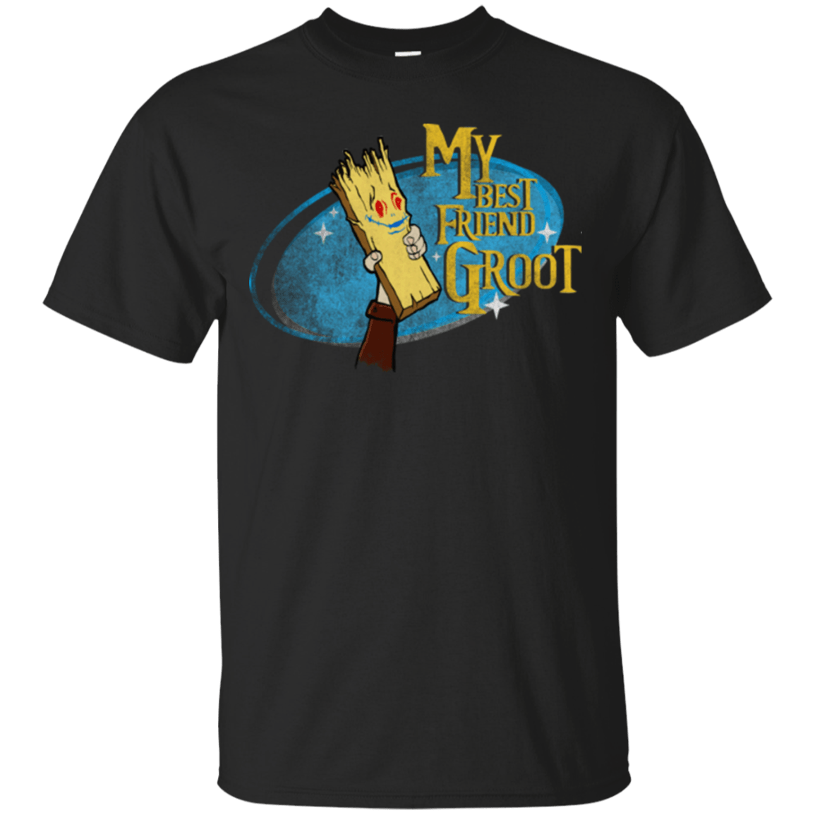 T-Shirts Black / Small My Best Friend Groot T-Shirt