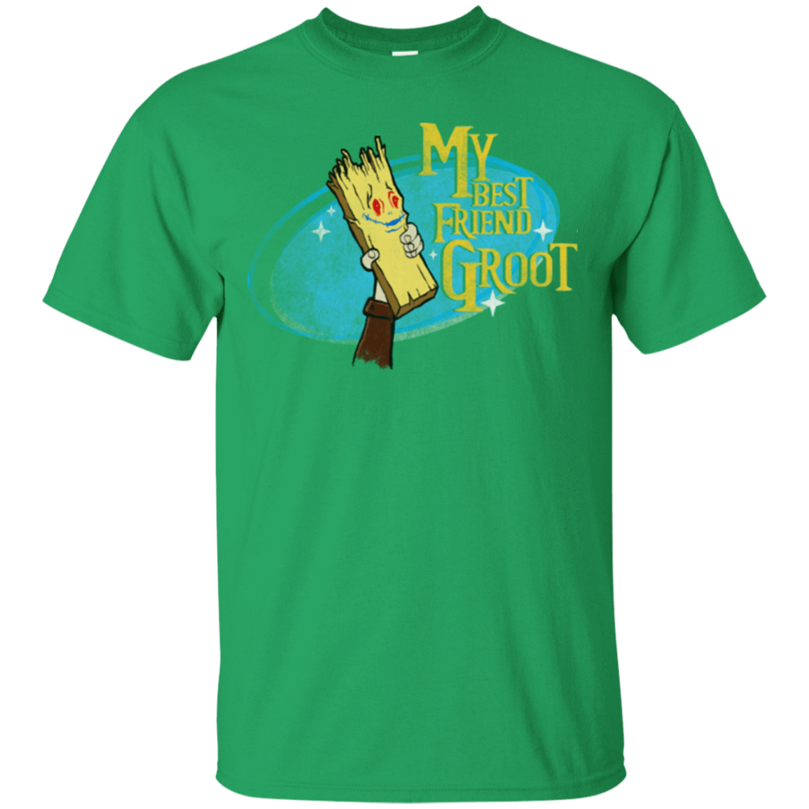 T-Shirts Irish Green / Small My Best Friend Groot T-Shirt
