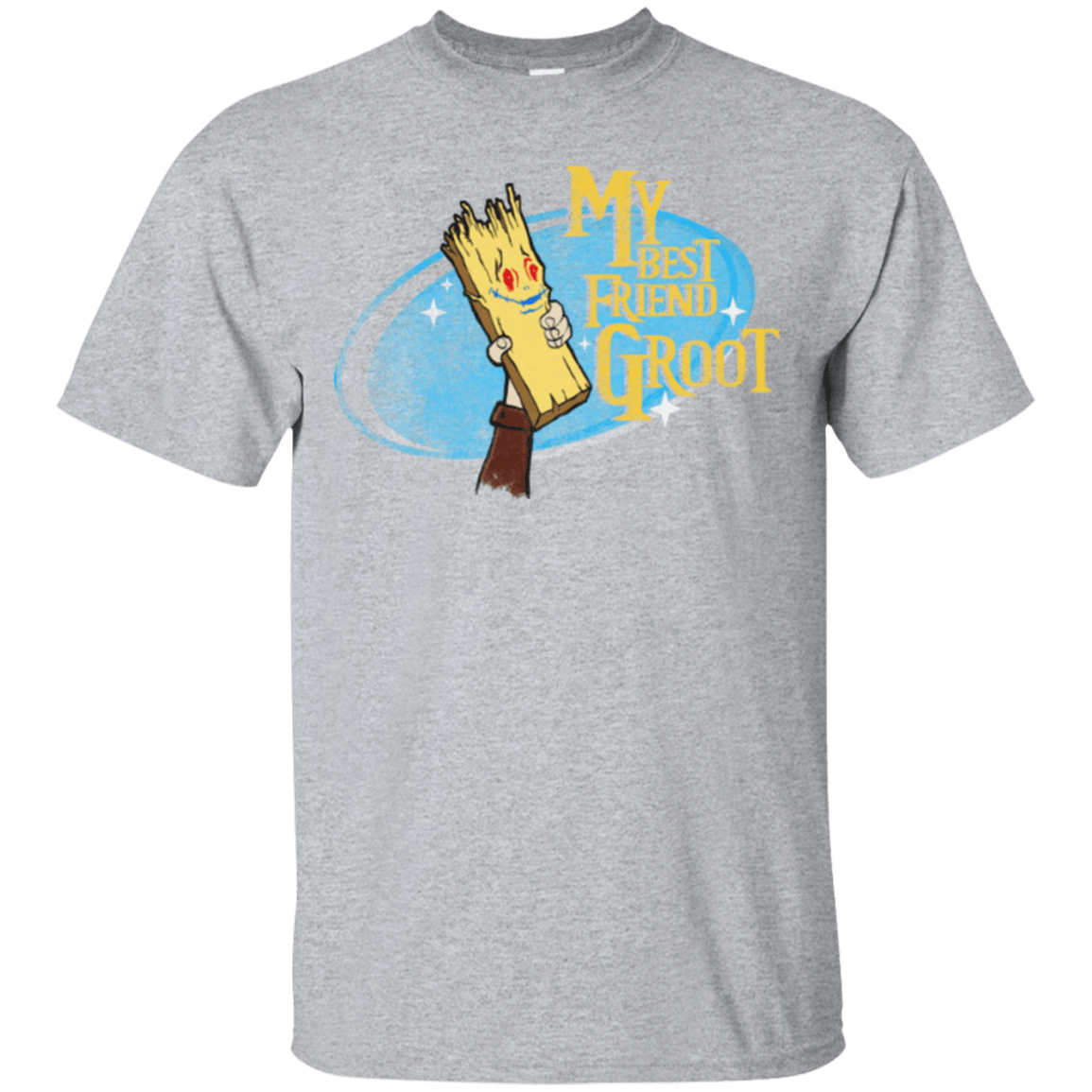 T-Shirts Sport Grey / Small My Best Friend Groot T-Shirt