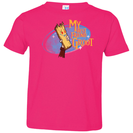 T-Shirts Hot Pink / 2T My Best Friend Groot Toddler Premium T-Shirt