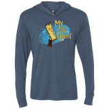 T-Shirts Indigo / X-Small My Best Friend Groot Triblend Long Sleeve Hoodie Tee