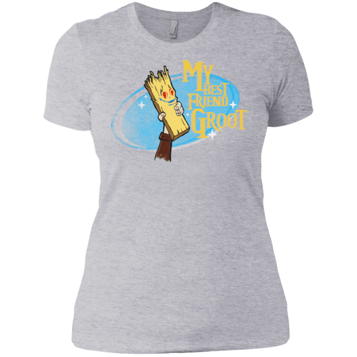 T-Shirts Heather Grey / X-Small My Best Friend Groot Women's Premium T-Shirt