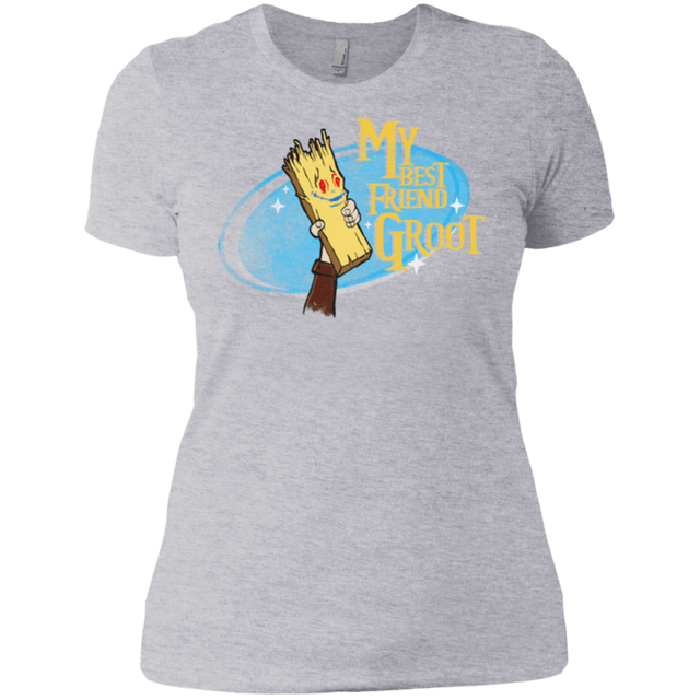 T-Shirts Heather Grey / X-Small My Best Friend Groot Women's Premium T-Shirt