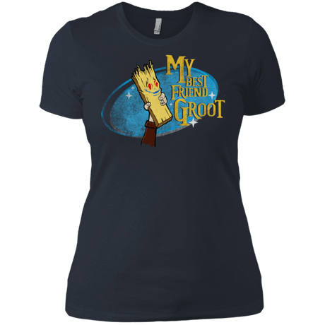 T-Shirts Indigo / X-Small My Best Friend Groot Women's Premium T-Shirt