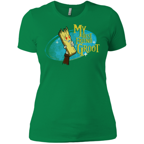 T-Shirts Kelly Green / X-Small My Best Friend Groot Women's Premium T-Shirt