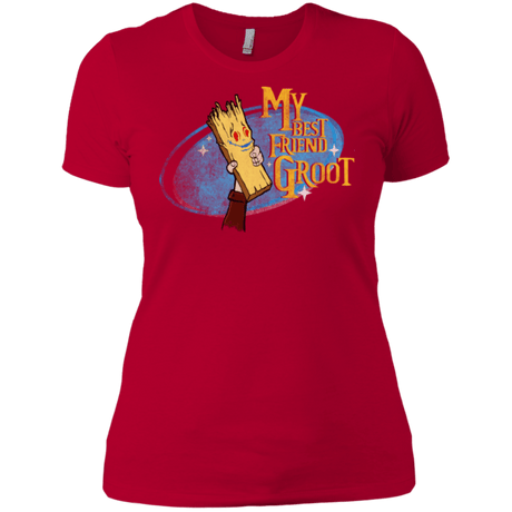 T-Shirts Red / X-Small My Best Friend Groot Women's Premium T-Shirt