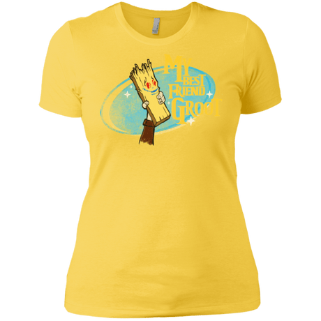T-Shirts Vibrant Yellow / X-Small My Best Friend Groot Women's Premium T-Shirt