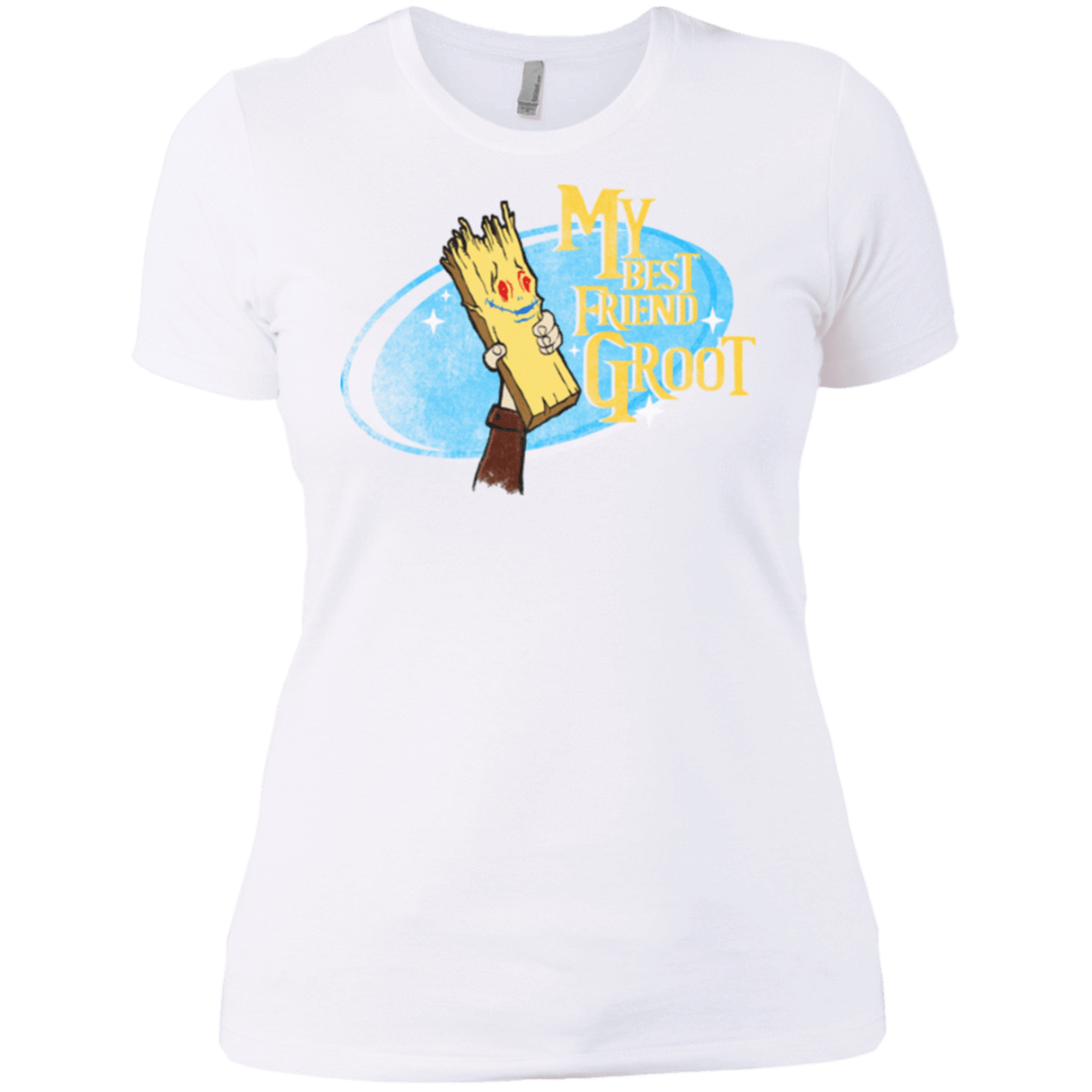 T-Shirts White / X-Small My Best Friend Groot Women's Premium T-Shirt
