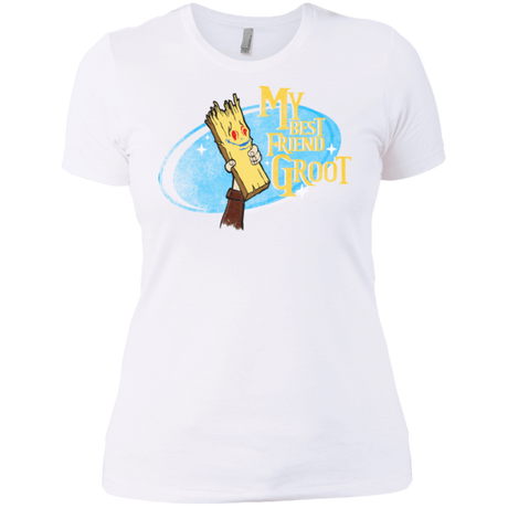 T-Shirts White / X-Small My Best Friend Groot Women's Premium T-Shirt