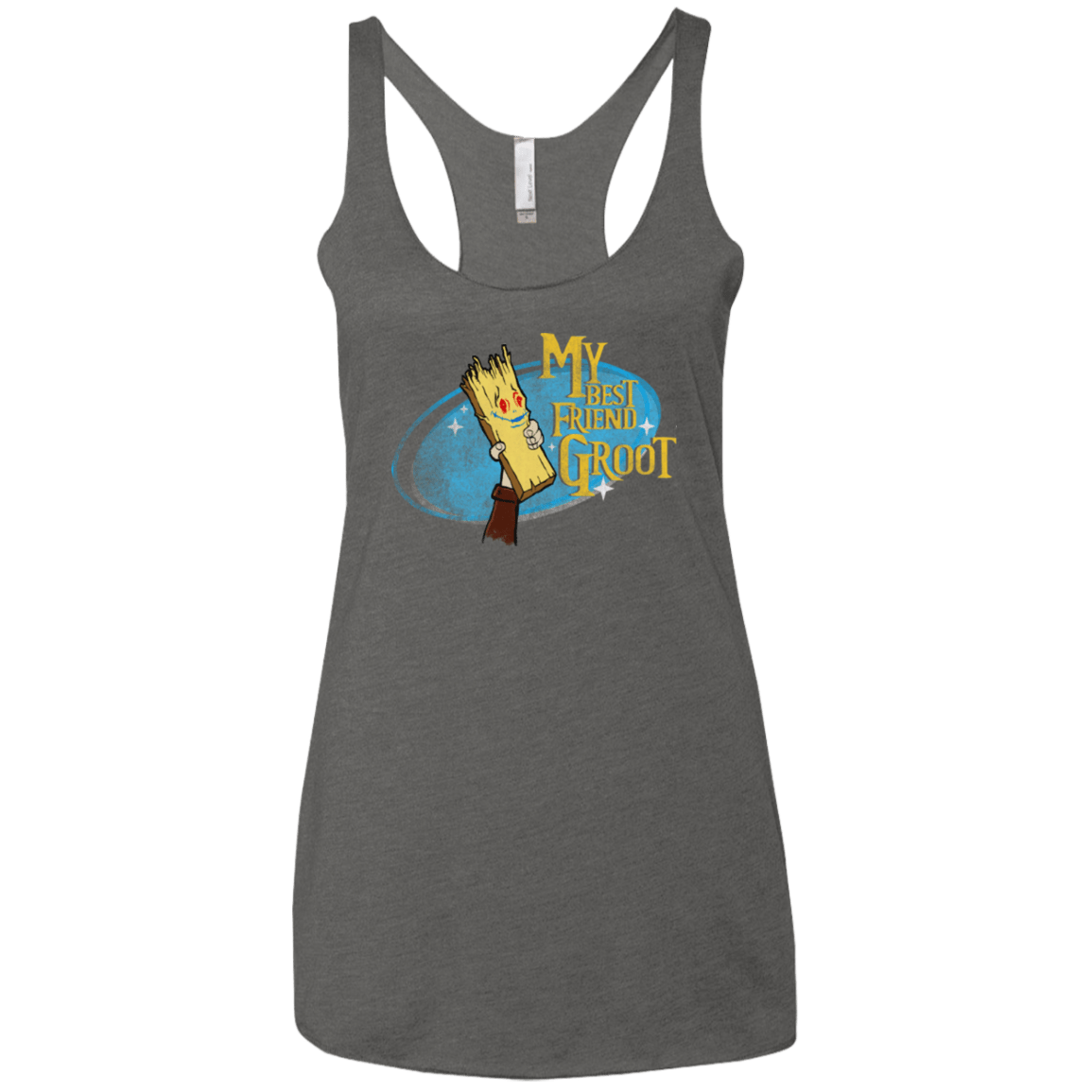 T-Shirts Premium Heather / X-Small My Best Friend Groot Women's Triblend Racerback Tank