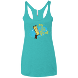 T-Shirts Tahiti Blue / X-Small My Best Friend Groot Women's Triblend Racerback Tank