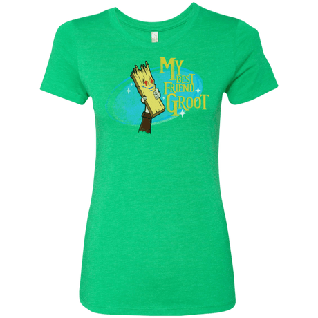 T-Shirts Envy / Small My Best Friend Groot Women's Triblend T-Shirt