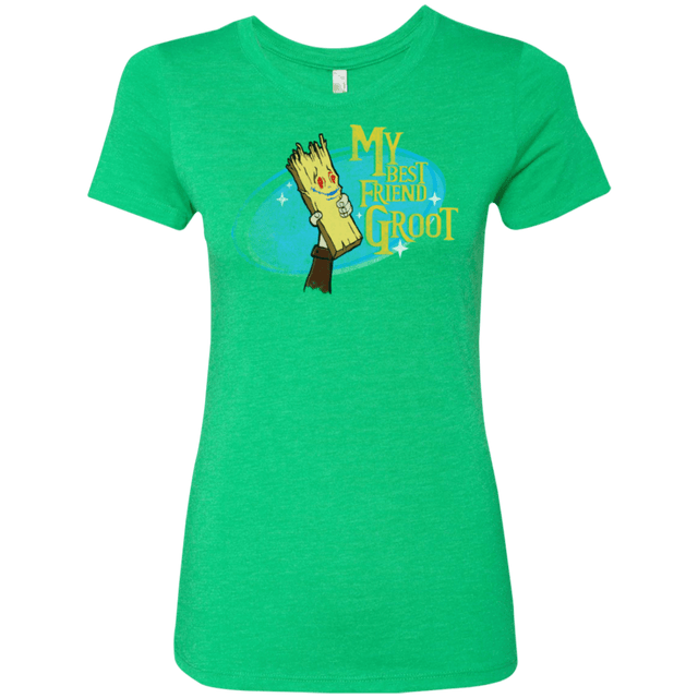 T-Shirts Envy / Small My Best Friend Groot Women's Triblend T-Shirt