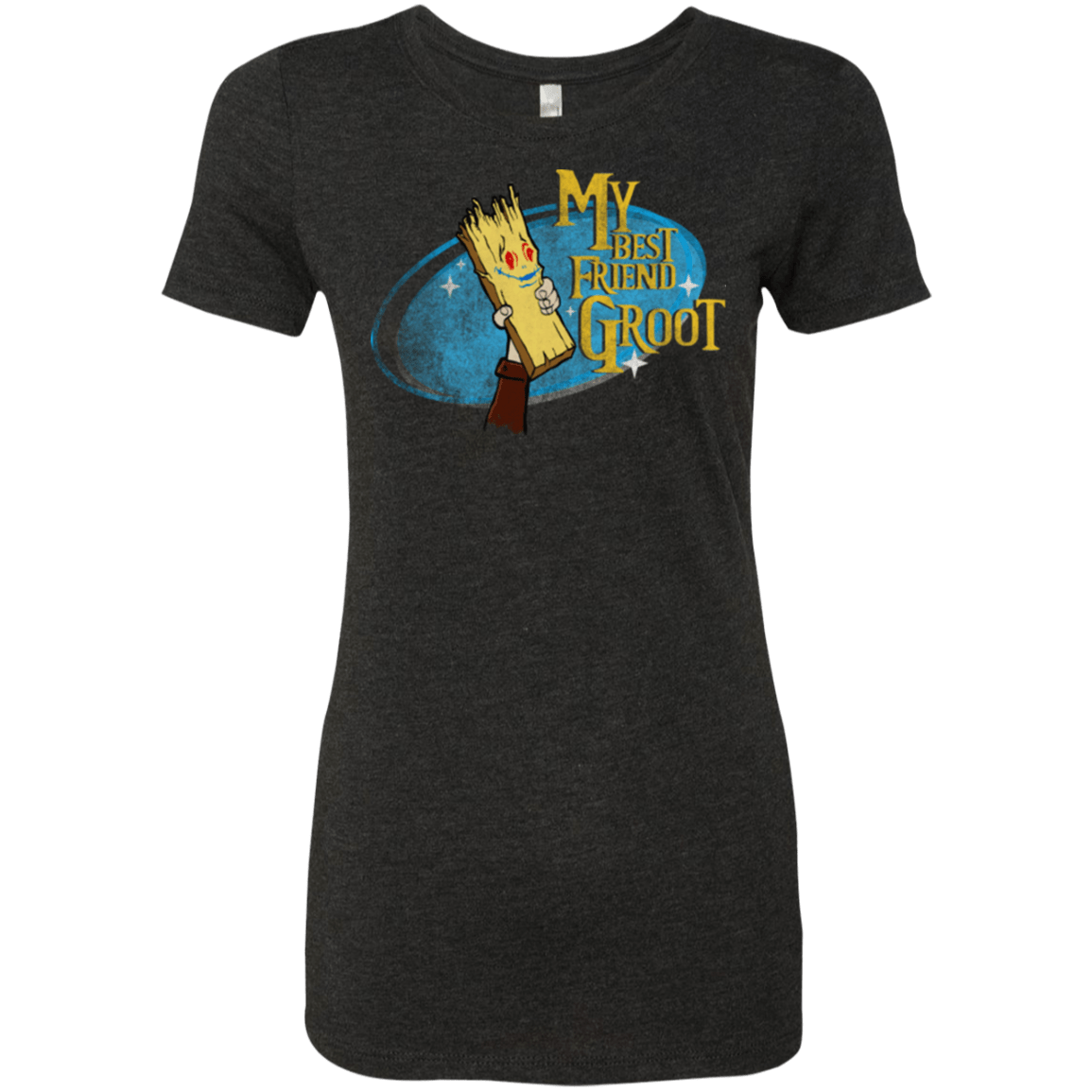 T-Shirts Vintage Black / Small My Best Friend Groot Women's Triblend T-Shirt