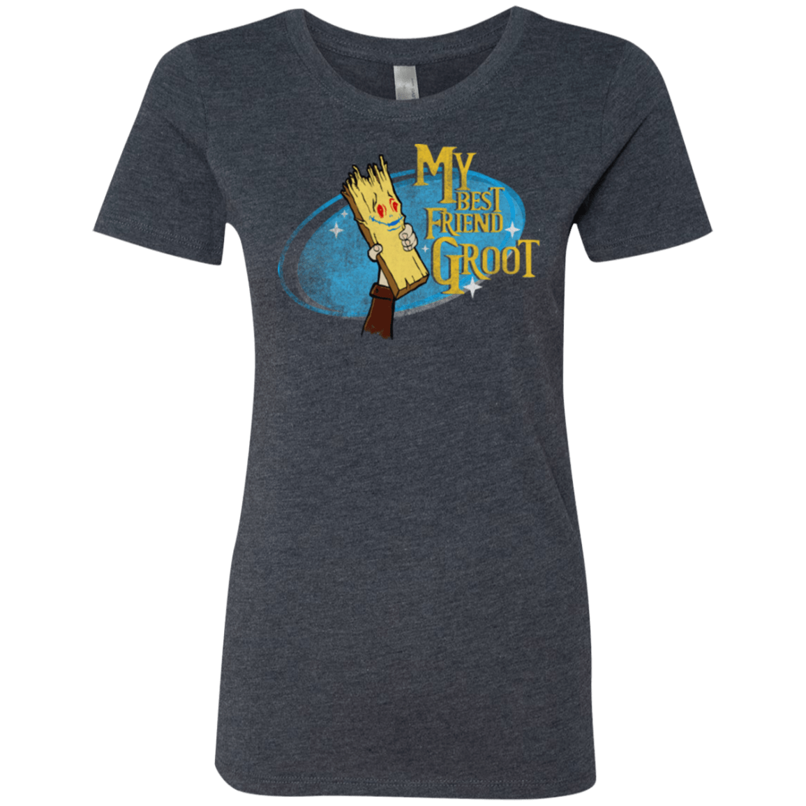 T-Shirts Vintage Navy / Small My Best Friend Groot Women's Triblend T-Shirt