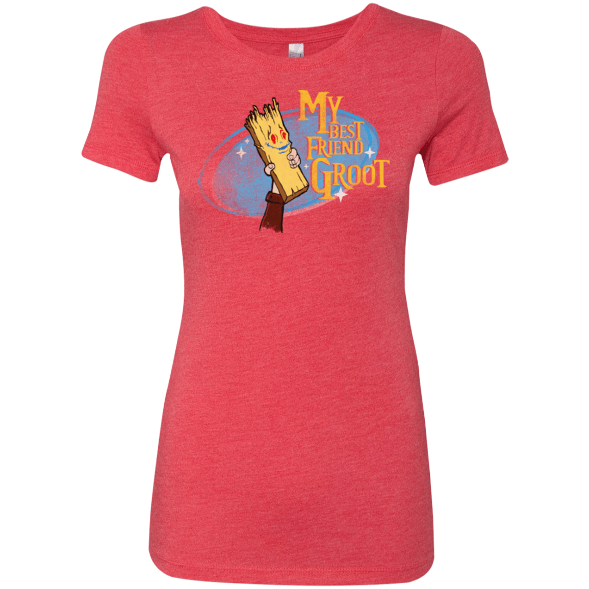 T-Shirts Vintage Red / Small My Best Friend Groot Women's Triblend T-Shirt
