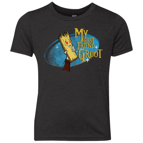 T-Shirts Vintage Black / YXS My Best Friend Groot Youth Triblend T-Shirt