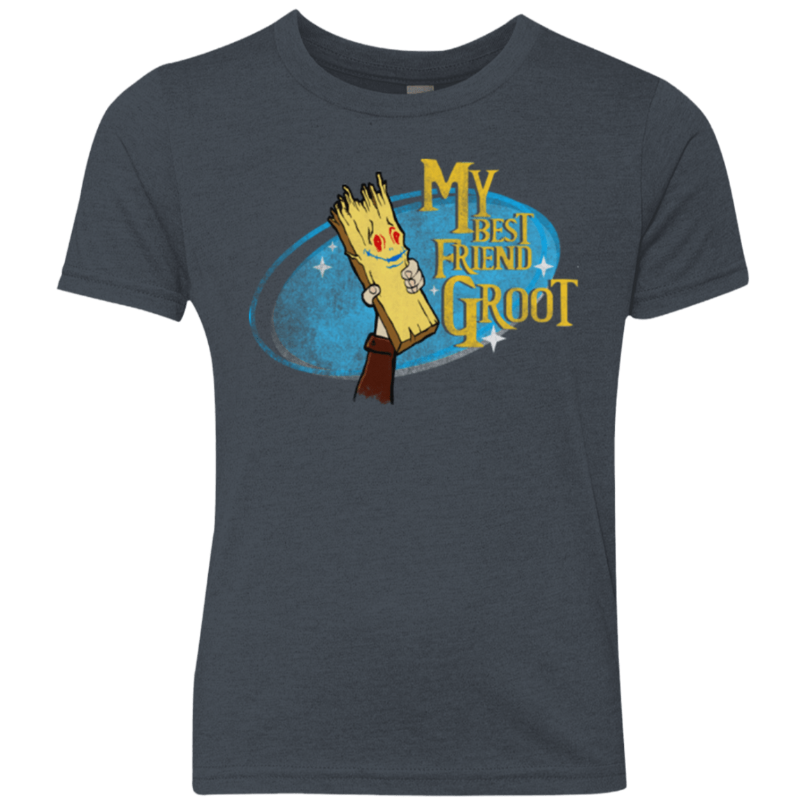 T-Shirts Vintage Navy / YXS My Best Friend Groot Youth Triblend T-Shirt