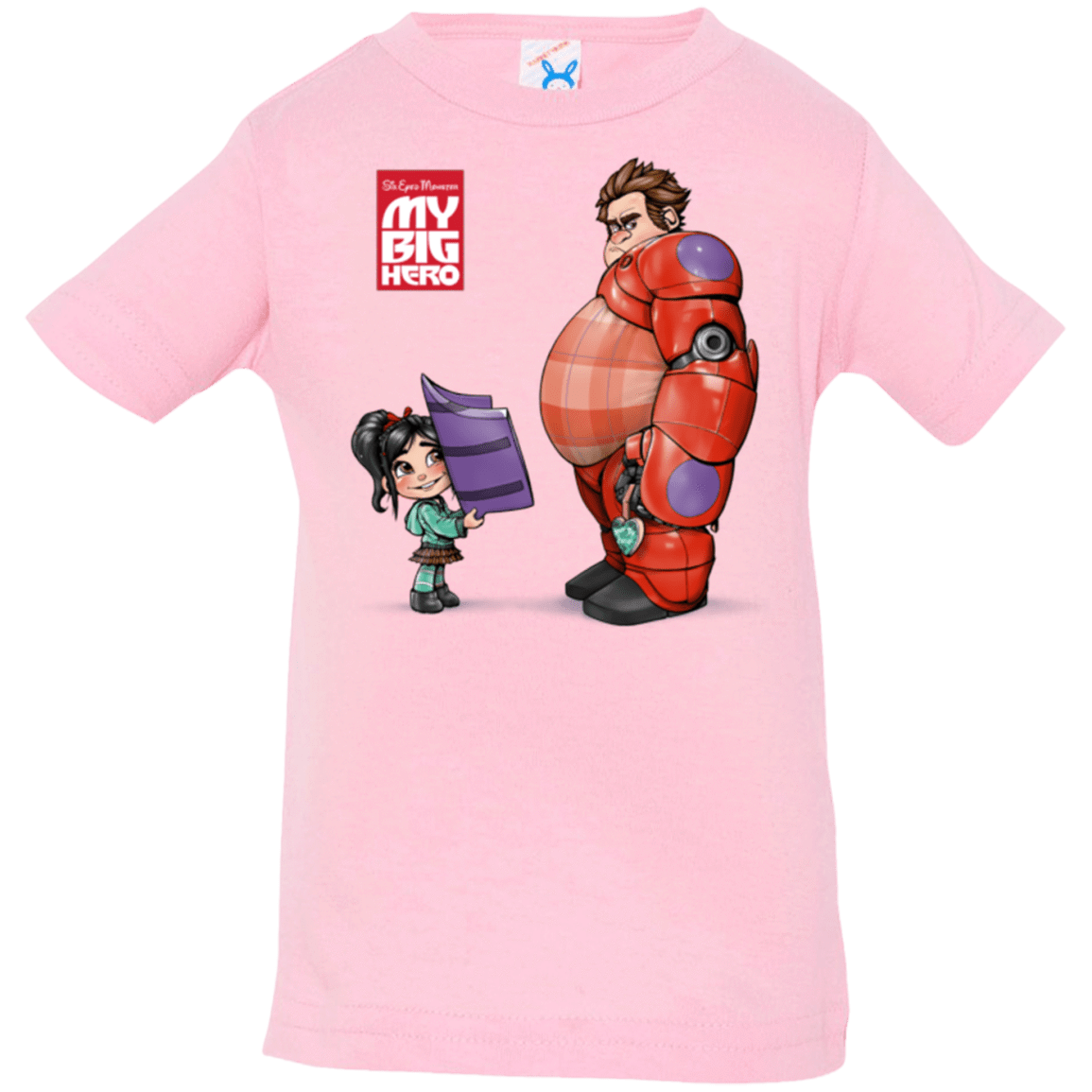 T-Shirts Pink / 6 Months My Big Hero Infant PremiumT-Shirt