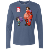 T-Shirts Indigo / Small My Big Hero Men's Premium Long Sleeve