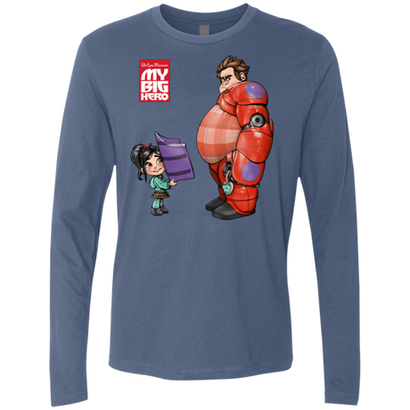 T-Shirts Indigo / Small My Big Hero Men's Premium Long Sleeve