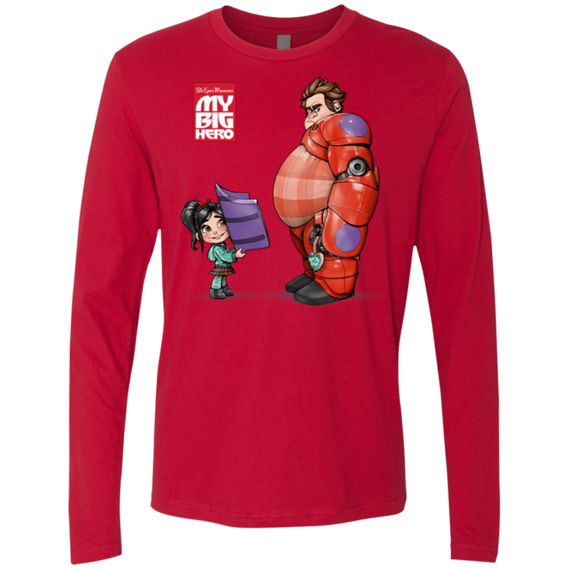 T-Shirts Red / Small My Big Hero Men's Premium Long Sleeve
