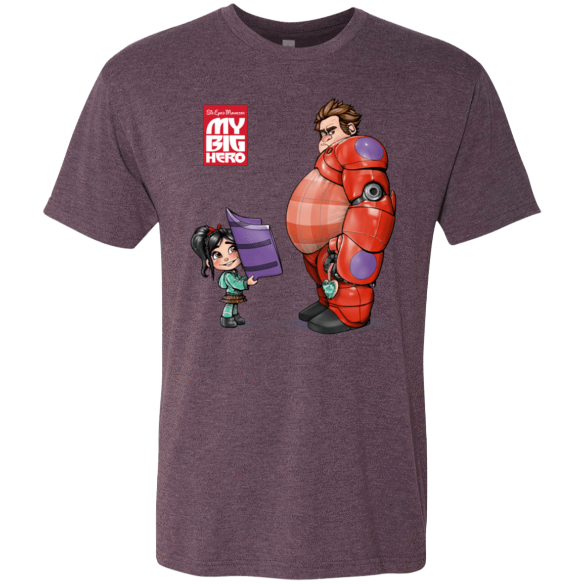 T-Shirts Vintage Purple / Small My Big Hero Men's Triblend T-Shirt