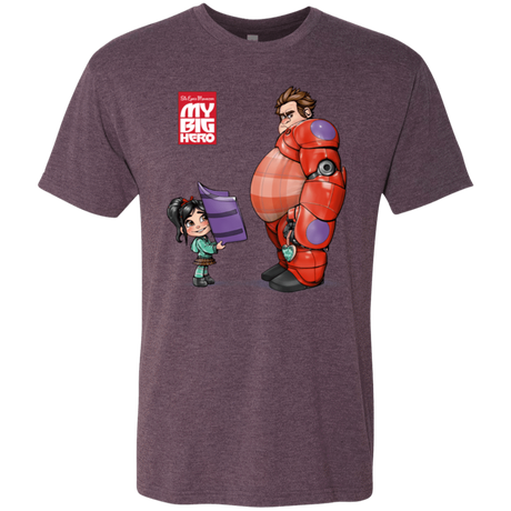 T-Shirts Vintage Purple / Small My Big Hero Men's Triblend T-Shirt