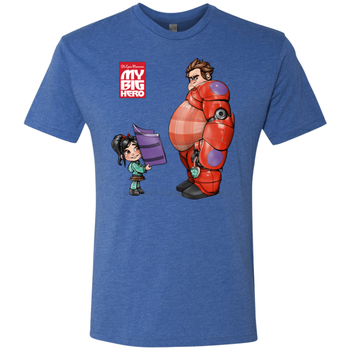 T-Shirts Vintage Royal / Small My Big Hero Men's Triblend T-Shirt