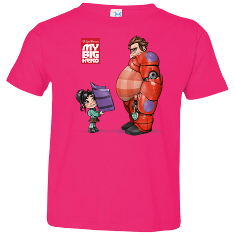 T-Shirts Hot Pink / 2T My Big Hero Toddler Premium T-Shirt