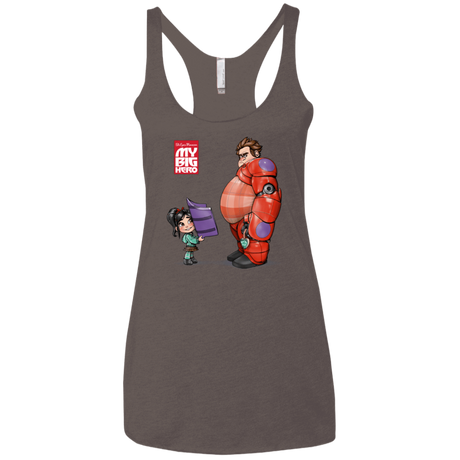 T-Shirts Macchiato / X-Small My Big Hero Women's Triblend Racerback Tank