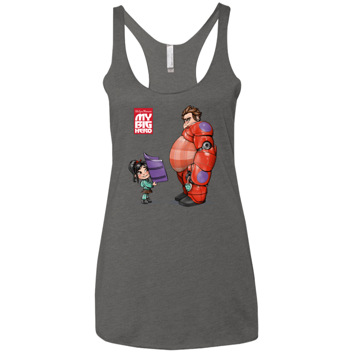 T-Shirts Premium Heather / X-Small My Big Hero Women's Triblend Racerback Tank