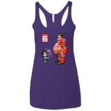 T-Shirts Purple / X-Small My Big Hero Women's Triblend Racerback Tank