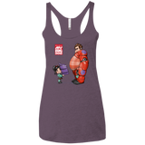 T-Shirts Vintage Purple / X-Small My Big Hero Women's Triblend Racerback Tank