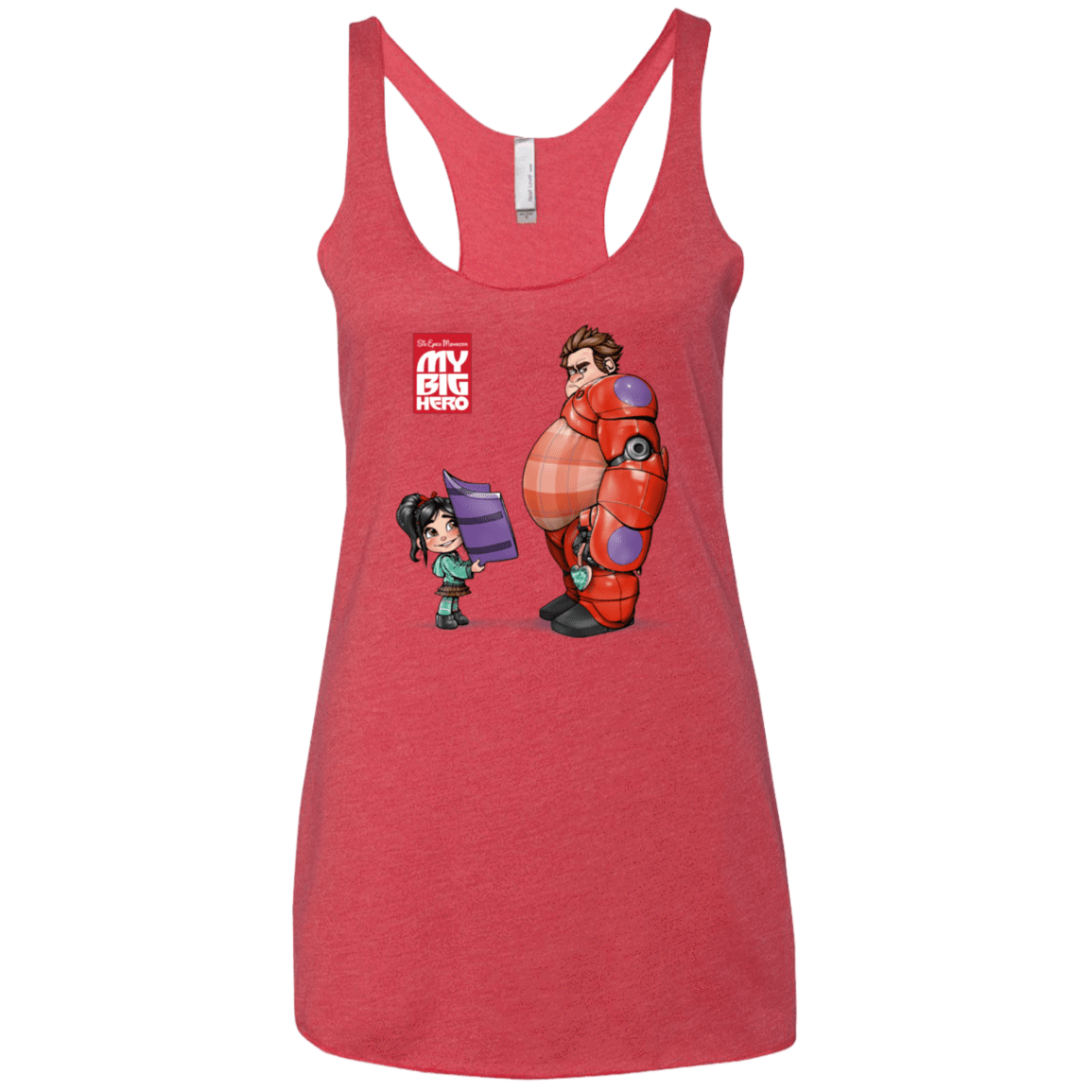 T-Shirts Vintage Red / X-Small My Big Hero Women's Triblend Racerback Tank