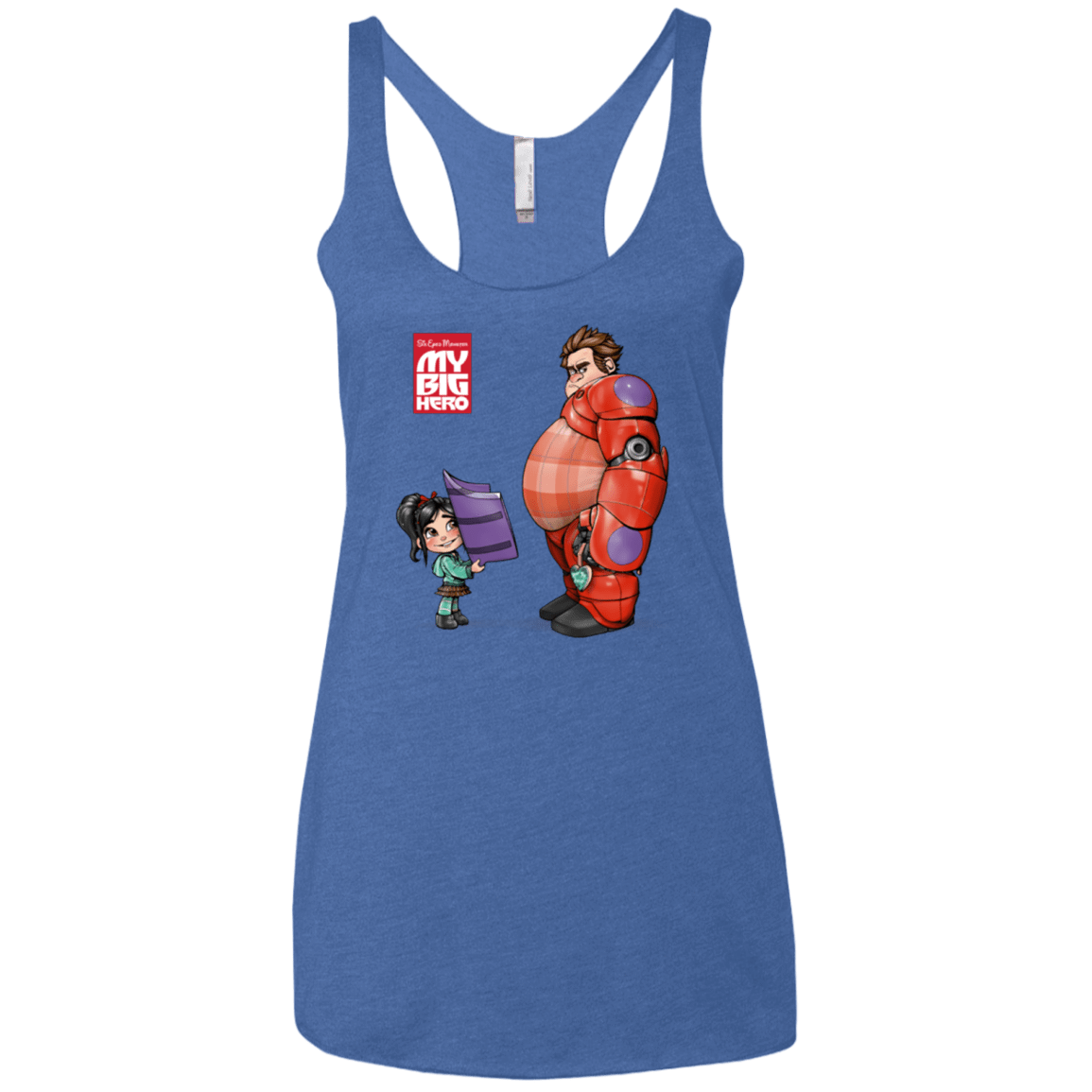 T-Shirts Vintage Royal / X-Small My Big Hero Women's Triblend Racerback Tank
