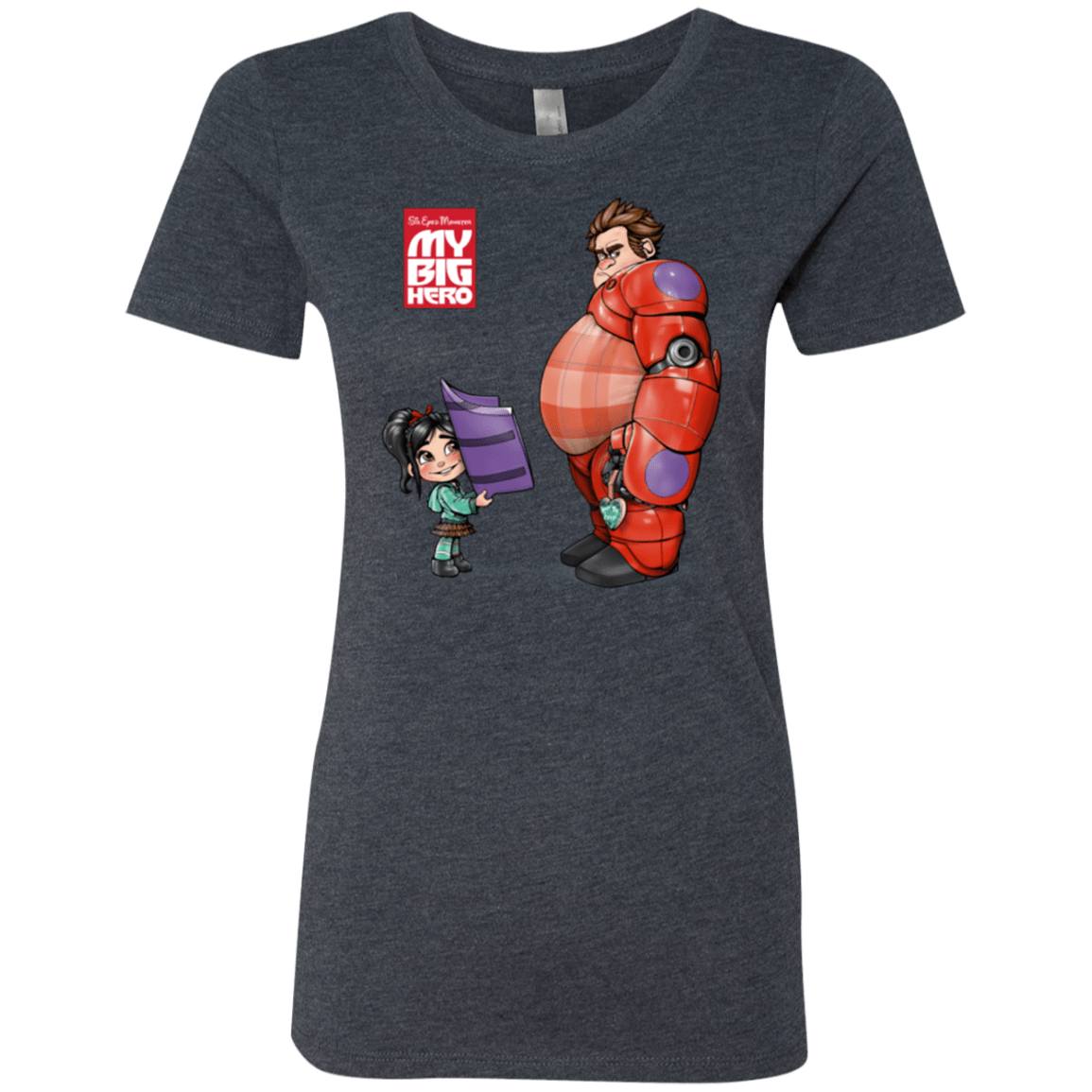 T-Shirts Vintage Navy / Small My Big Hero Women's Triblend T-Shirt