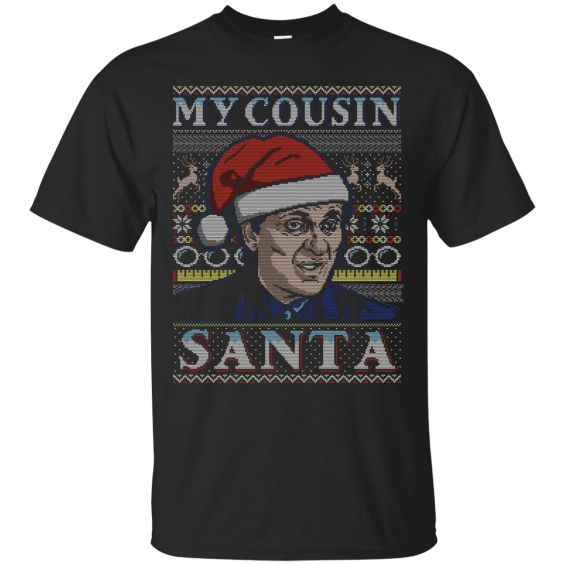 T-Shirts Black / S My Cousin Santa T-Shirt