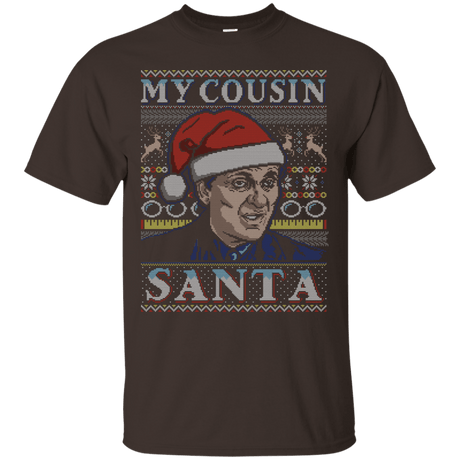 T-Shirts Dark Chocolate / S My Cousin Santa T-Shirt