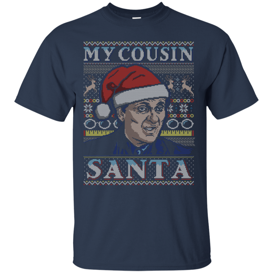 T-Shirts Navy / S My Cousin Santa T-Shirt