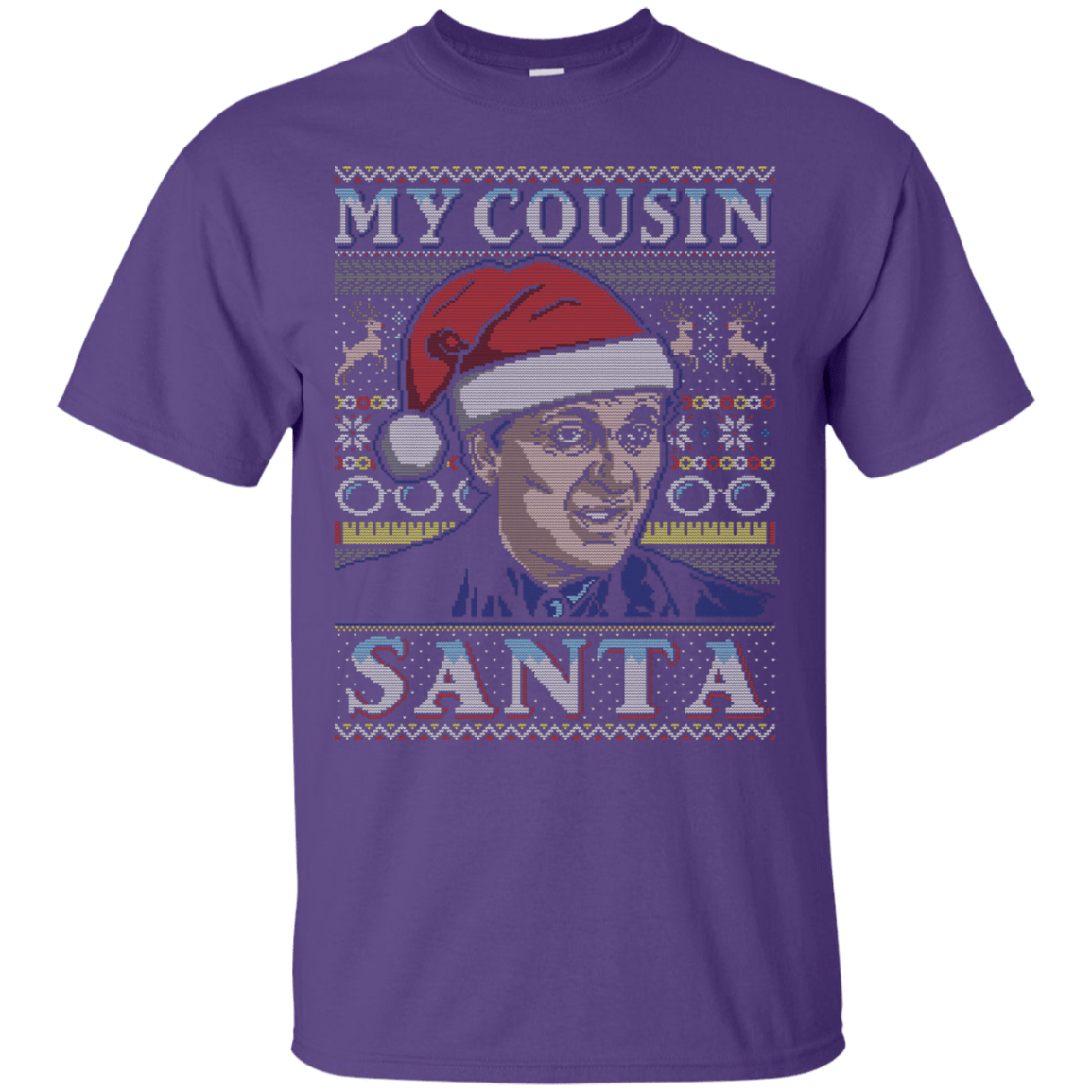 T-Shirts Purple / S My Cousin Santa T-Shirt