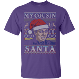 T-Shirts Purple / S My Cousin Santa T-Shirt