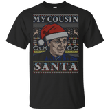 T-Shirts Black / YXS My Cousin Santa Youth T-Shirt