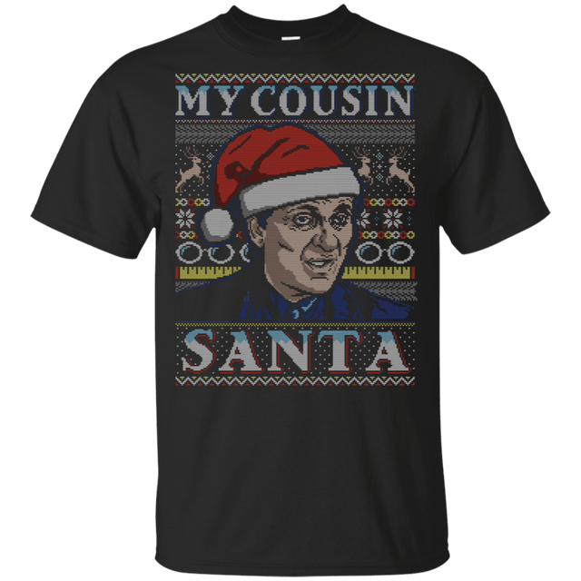 T-Shirts Black / YXS My Cousin Santa Youth T-Shirt