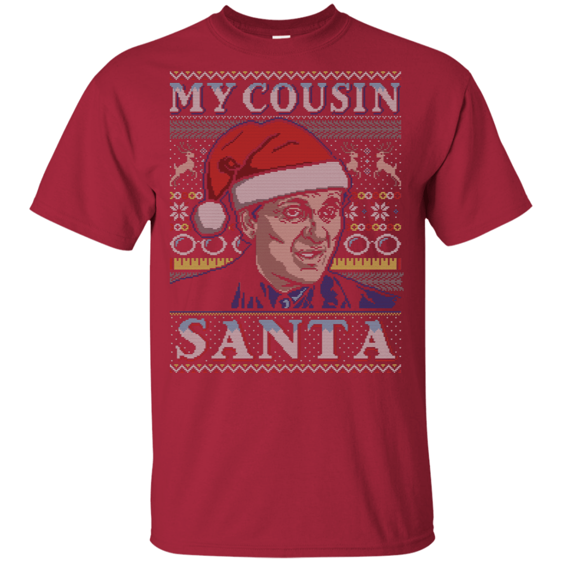 T-Shirts Cardinal / YXS My Cousin Santa Youth T-Shirt